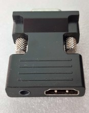 Конвертор (переходник) HDMI (F) -> SVGA (dSub) (M) 1080i + audio 3.5мм