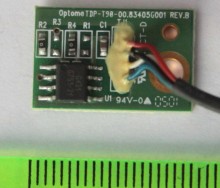Плата термодатчика Optoma TDP-T90 00.83405G001 Rev.B Toshiba TDP-T90 / TDP-T9 / TDP-S80 / Optoma