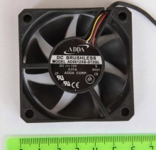  ADDA AD0612XB-D72GL 12V 0.31A 60*60*15 mm 3 wire